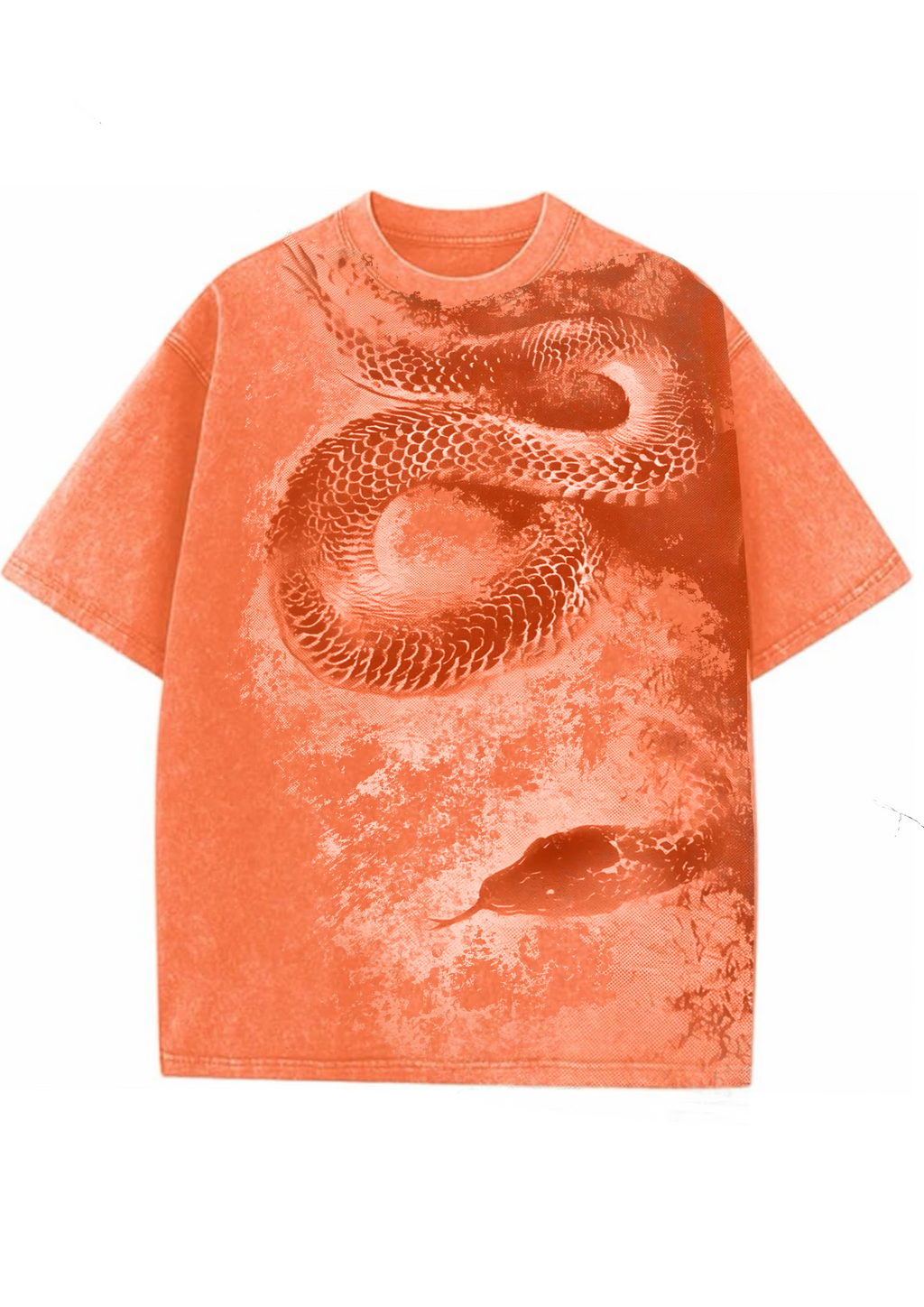 Viper Veil – Oversized Acid Wash T-Shirt