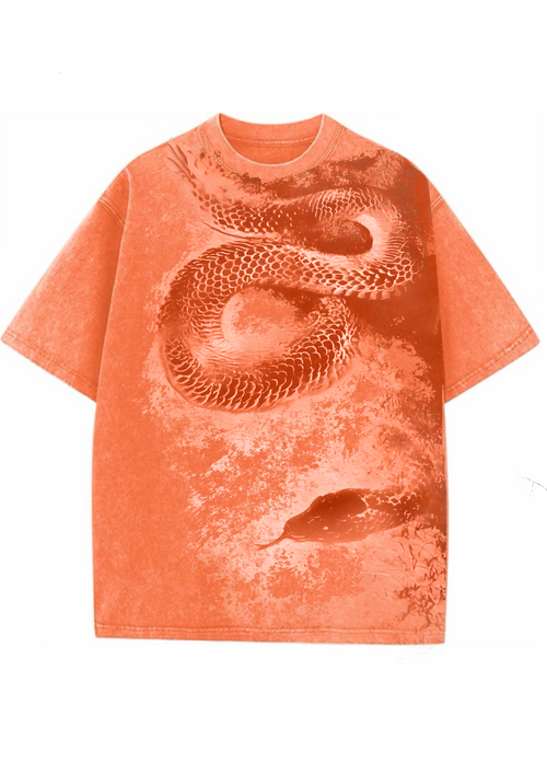 Viper Veil – Oversized Acid Wash T-Shirt