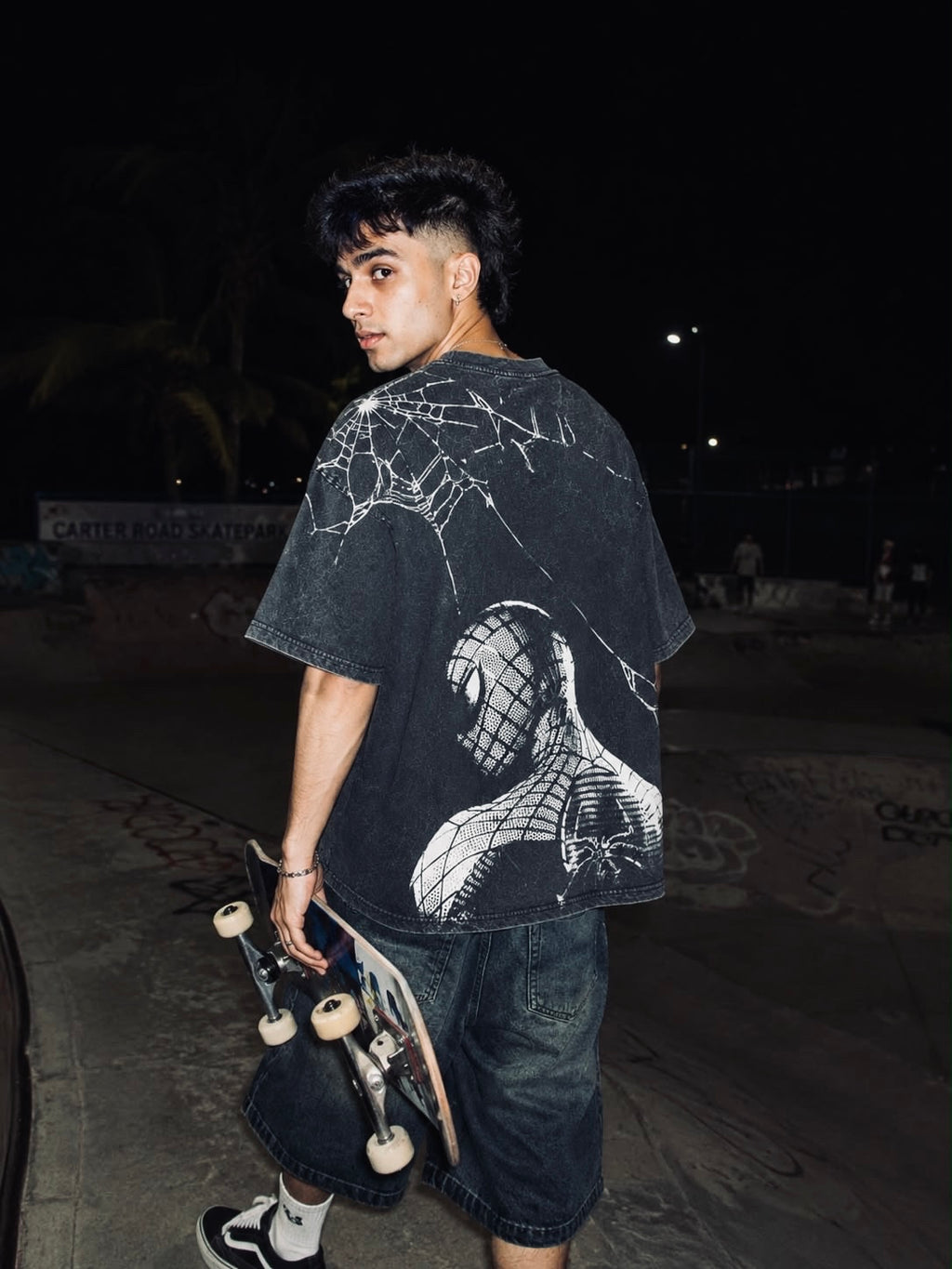 Noir Sigil – Oversized Acid Wash T-Shirt